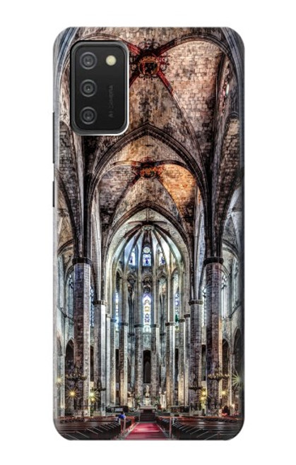 W3210 Santa Maria Del Mar Cathedral Hard Case and Leather Flip Case For Samsung Galaxy A03S