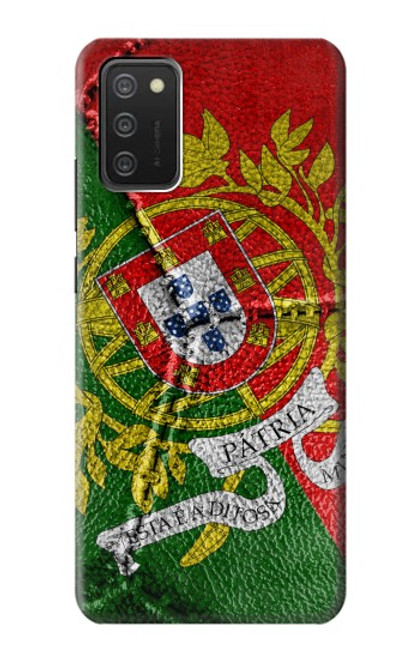 W3300 Portugal Flag Vintage Football Graphic Hard Case and Leather Flip Case For Samsung Galaxy A03S