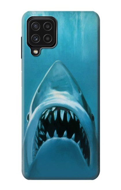 W0830 White Shark Hard Case and Leather Flip Case For Samsung Galaxy A22 4G