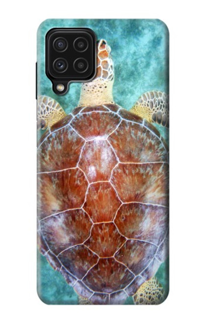 W1424 Sea Turtle Hard Case and Leather Flip Case For Samsung Galaxy A22 4G