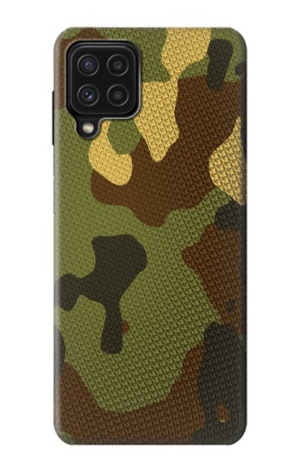 W1602 Camo Camouflage Graphic Printed Hard Case and Leather Flip Case For Samsung Galaxy A22 4G