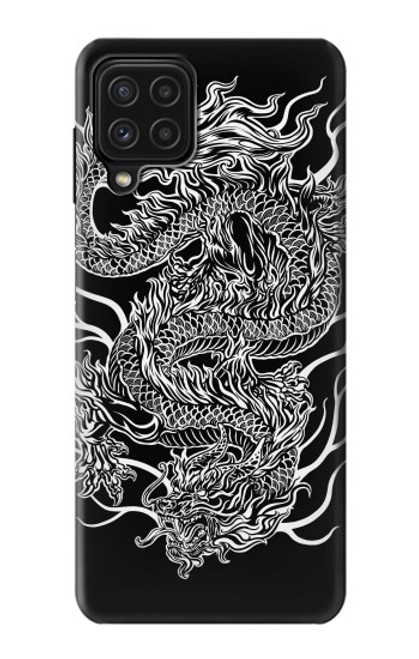 W1943 Dragon Tattoo Hard Case and Leather Flip Case For Samsung Galaxy A22 4G