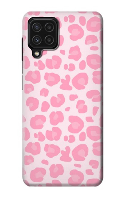 W2213 Pink Leopard Pattern Hard Case and Leather Flip Case For Samsung Galaxy A22 4G