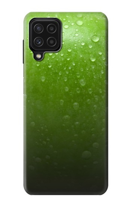 W2475 Green Apple Texture Seamless Hard Case and Leather Flip Case For Samsung Galaxy A22 4G