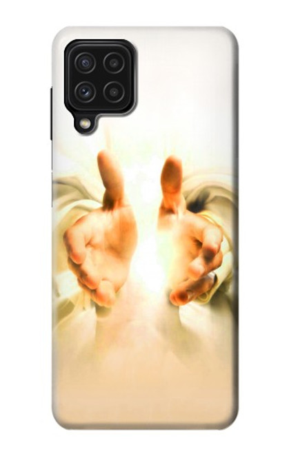 W2546 Hand of God Heaven Hard Case and Leather Flip Case For Samsung Galaxy A22 4G