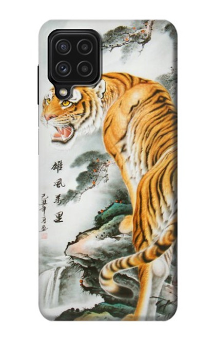 W2750 Oriental Chinese Tiger Painting Hard Case and Leather Flip Case For Samsung Galaxy A22 4G