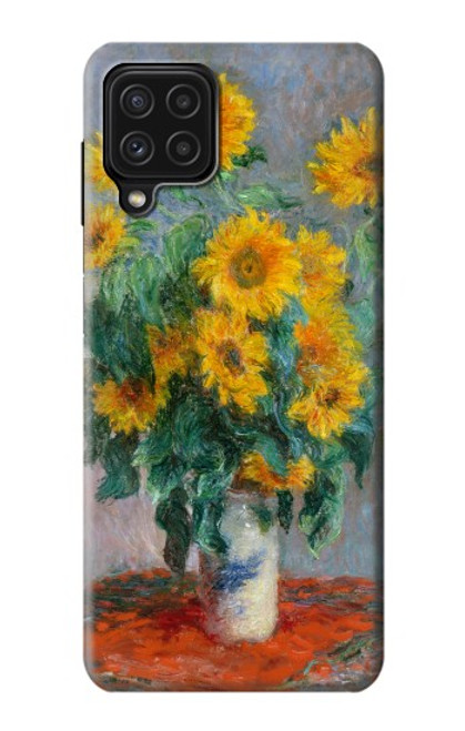 W2937 Claude Monet Bouquet of Sunflowers Hard Case and Leather Flip Case For Samsung Galaxy A22 4G