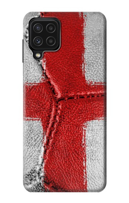 W3316 England Flag Vintage Football Graphic Hard Case and Leather Flip Case For Samsung Galaxy A22 4G