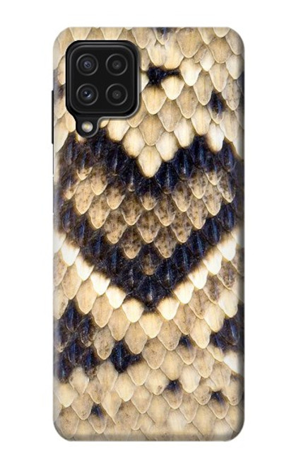 W3417 Diamond Rattle Snake Graphic Print Hard Case and Leather Flip Case For Samsung Galaxy A22 4G