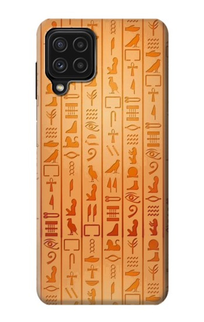 W3440 Egyptian Hieroglyphs Hard Case and Leather Flip Case For Samsung Galaxy A22 4G