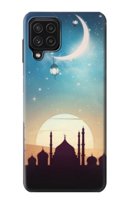 W3502 Islamic Sunset Hard Case and Leather Flip Case For Samsung Galaxy A22 4G