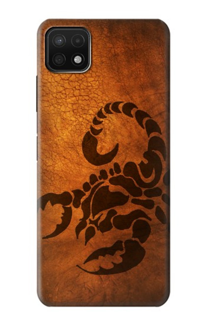 W0683 Scorpion Tattoo Hard Case and Leather Flip Case For Samsung Galaxy A22 5G