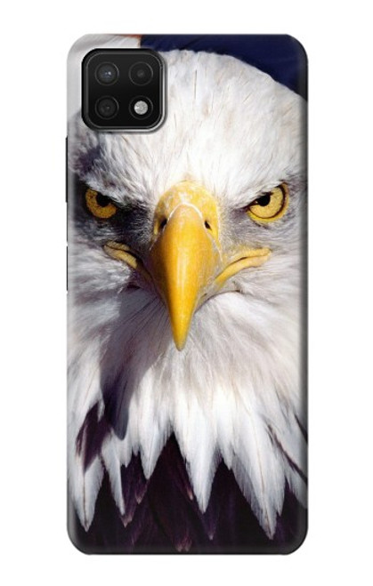 W0854 Eagle American Hard Case and Leather Flip Case For Samsung Galaxy A22 5G