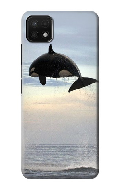 W1349 Killer whale Orca Hard Case and Leather Flip Case For Samsung Galaxy A22 5G