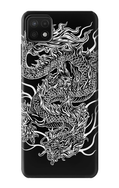 W1943 Dragon Tattoo Hard Case and Leather Flip Case For Samsung Galaxy A22 5G