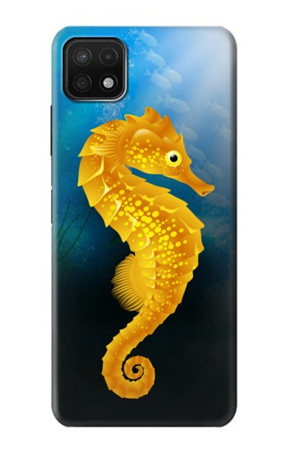 W2444 Seahorse Underwater World Hard Case and Leather Flip Case For Samsung Galaxy A22 5G