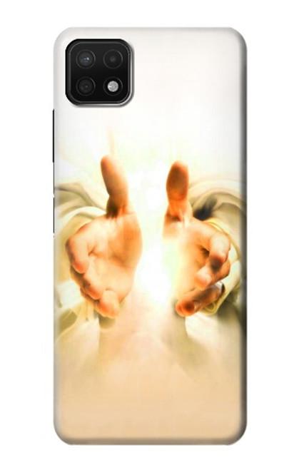 W2546 Hand of God Heaven Hard Case and Leather Flip Case For Samsung Galaxy A22 5G