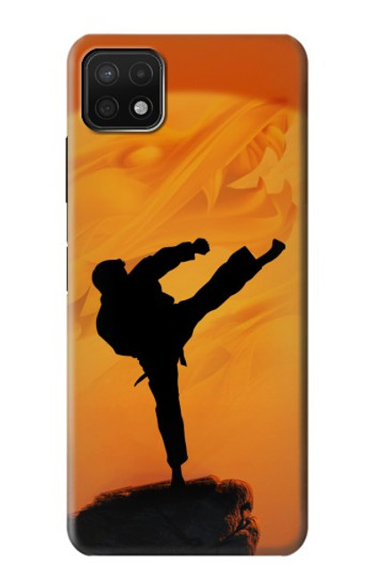 W3024 Kung Fu Karate Fighter Hard Case and Leather Flip Case For Samsung Galaxy A22 5G