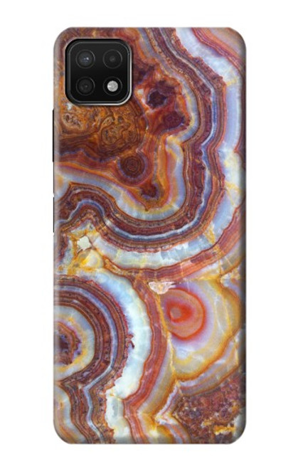 W3034 Colored Marble Texture Printed Hard Case and Leather Flip Case For Samsung Galaxy A22 5G