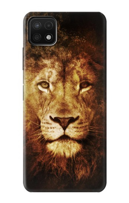 W3182 Lion Hard Case and Leather Flip Case For Samsung Galaxy A22 5G