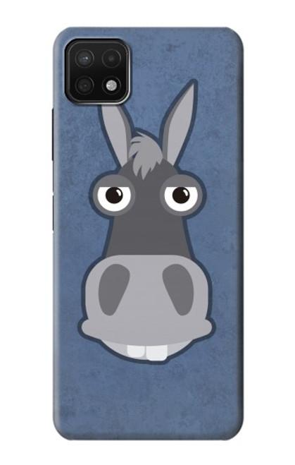 W3271 Donkey Cartoon Hard Case and Leather Flip Case For Samsung Galaxy A22 5G