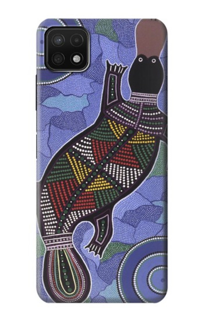 W3387 Platypus Australian Aboriginal Art Hard Case and Leather Flip Case For Samsung Galaxy A22 5G