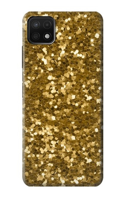 W3388 Gold Glitter Graphic Print Hard Case and Leather Flip Case For Samsung Galaxy A22 5G