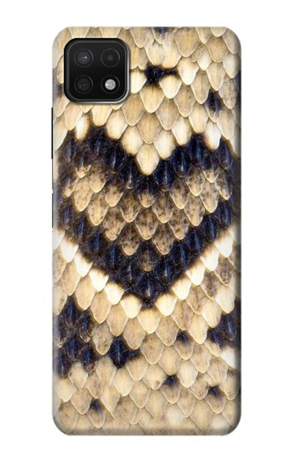 W3417 Diamond Rattle Snake Graphic Print Hard Case and Leather Flip Case For Samsung Galaxy A22 5G