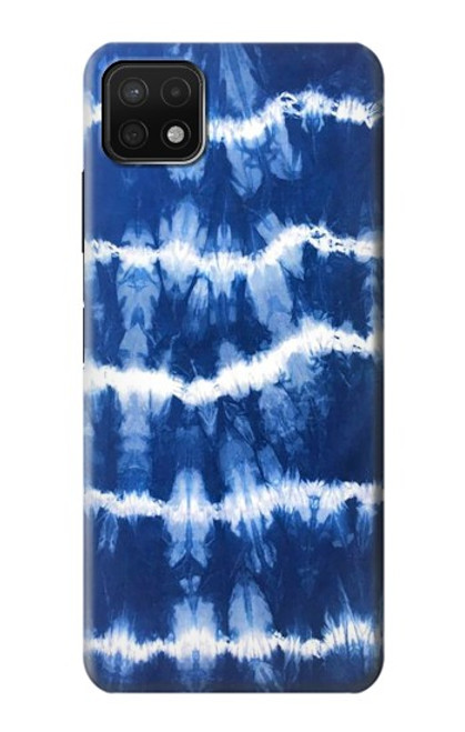 W3671 Blue Tie Dye Hard Case and Leather Flip Case For Samsung Galaxy A22 5G