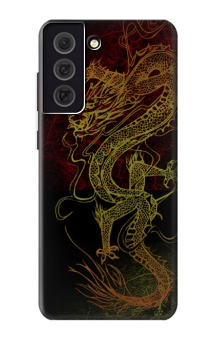 W0354 Chinese Dragon Hard Case and Leather Flip Case For Samsung Galaxy S21 FE 5G