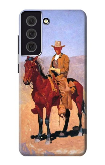 W0772 Cowboy Western Hard Case and Leather Flip Case For Samsung Galaxy S21 FE 5G