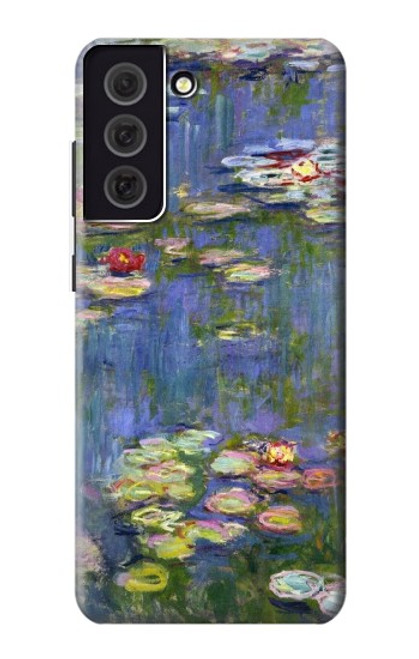 W0997 Claude Monet Water Lilies Hard Case and Leather Flip Case For Samsung Galaxy S21 FE 5G