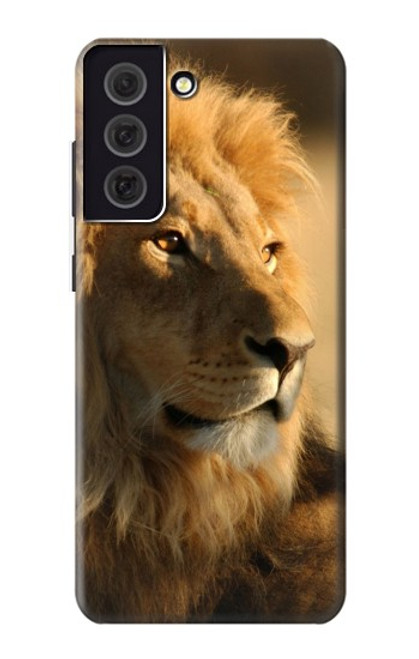 W1046 Lion King of Forest Hard Case and Leather Flip Case For Samsung Galaxy S21 FE 5G