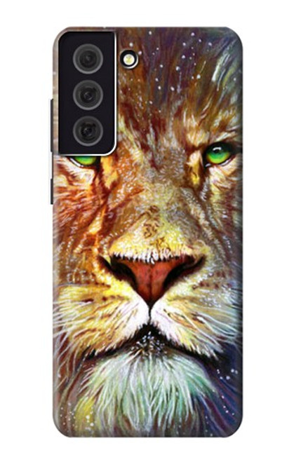 W1354 Lion Hard Case and Leather Flip Case For Samsung Galaxy S21 FE 5G