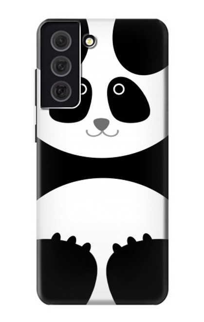 W2085 Panda Minimalist Hard Case and Leather Flip Case For Samsung Galaxy S21 FE 5G