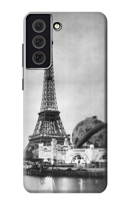 W2350 Old Paris Eiffel Tower Hard Case and Leather Flip Case For Samsung Galaxy S21 FE 5G