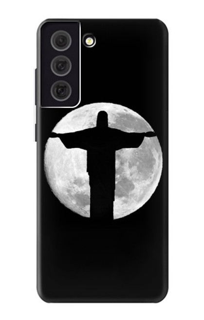 W2511 Jesus Statue Christ Rio de Janeiro Hard Case and Leather Flip Case For Samsung Galaxy S21 FE 5G