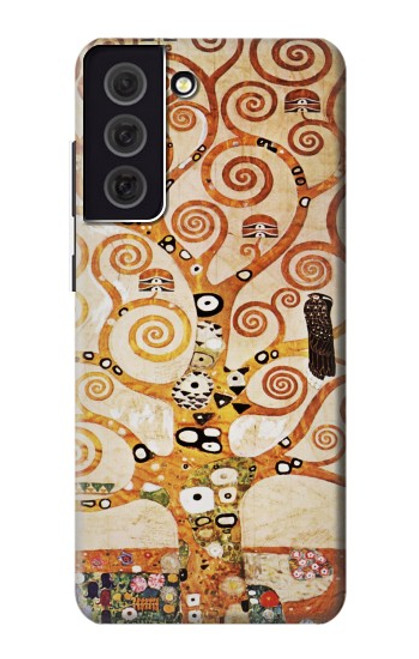 W2723 The Tree of Life Gustav Klimt Hard Case and Leather Flip Case For Samsung Galaxy S21 FE 5G