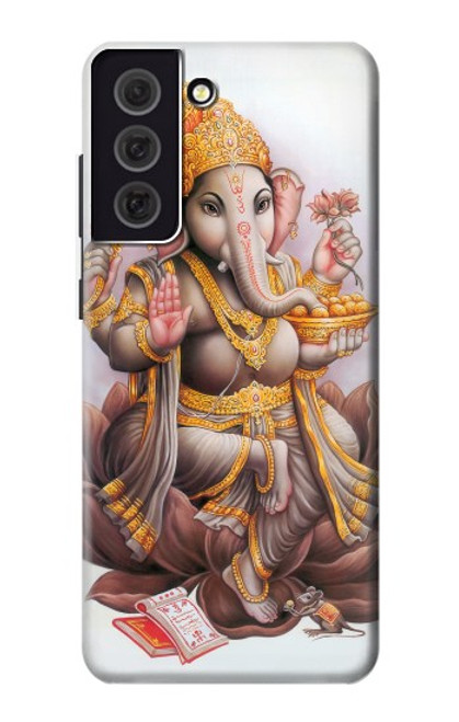 W2820 Hindu God Ganesha Ganapati Vinayaka Hard Case and Leather Flip Case For Samsung Galaxy S21 FE 5G