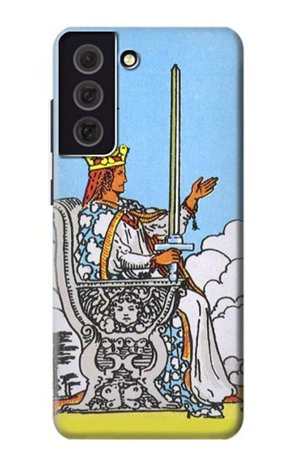 W3068 Tarot Card Queen of Swords Hard Case and Leather Flip Case For Samsung Galaxy S21 FE 5G