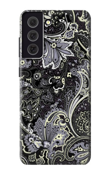W3251 Batik Flower Pattern Hard Case and Leather Flip Case For Samsung Galaxy S21 FE 5G