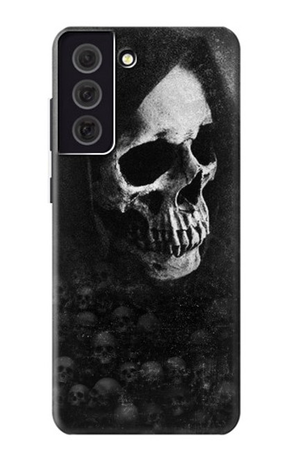 W3333 Death Skull Grim Reaper Hard Case and Leather Flip Case For Samsung Galaxy S21 FE 5G