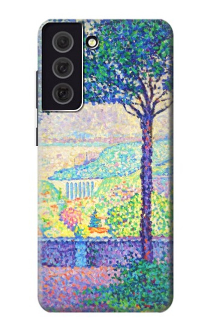 W3349 Paul Signac Terrace of Meudon Hard Case and Leather Flip Case For Samsung Galaxy S21 FE 5G