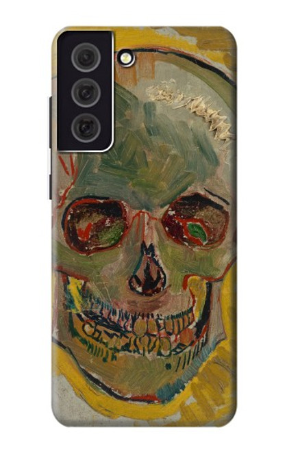 W3359 Vincent Van Gogh Skull Hard Case and Leather Flip Case For Samsung Galaxy S21 FE 5G