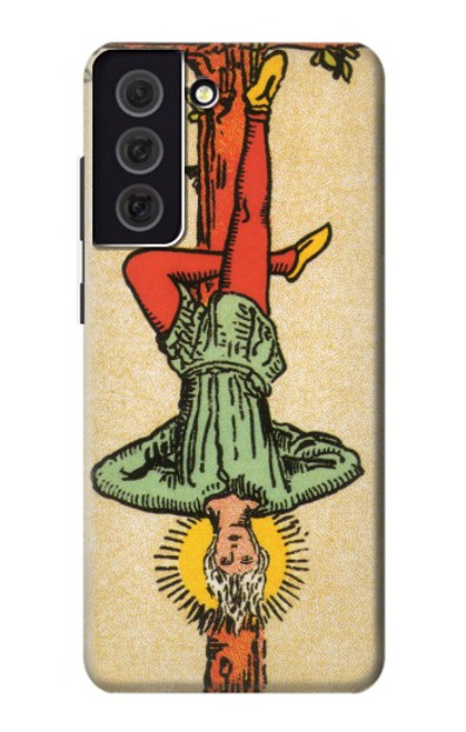 W3377 Tarot Card Hanged Man Hard Case and Leather Flip Case For Samsung Galaxy S21 FE 5G