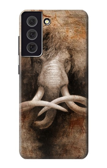 W3427 Mammoth Ancient Cave Art Hard Case and Leather Flip Case For Samsung Galaxy S21 FE 5G