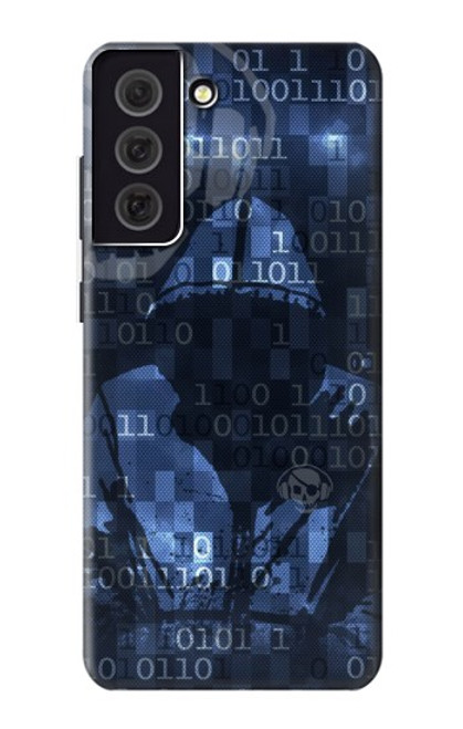 W3431 Digital Code Cyber Hacker Hard Case and Leather Flip Case For Samsung Galaxy S21 FE 5G