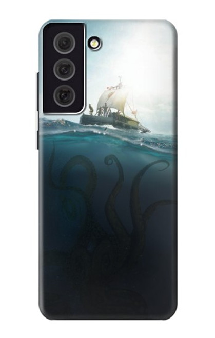 W3540 Giant Octopus Hard Case and Leather Flip Case For Samsung Galaxy S21 FE 5G