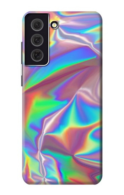 W3597 Holographic Photo Printed Hard Case and Leather Flip Case For Samsung Galaxy S21 FE 5G
