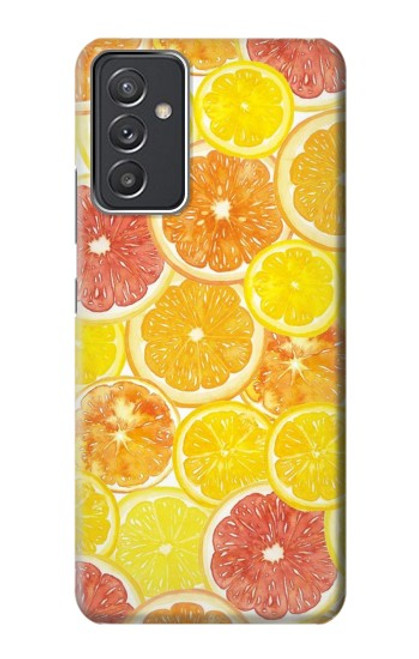 W3408 Lemon Hard Case and Leather Flip Case For Samsung Galaxy Quantum 2